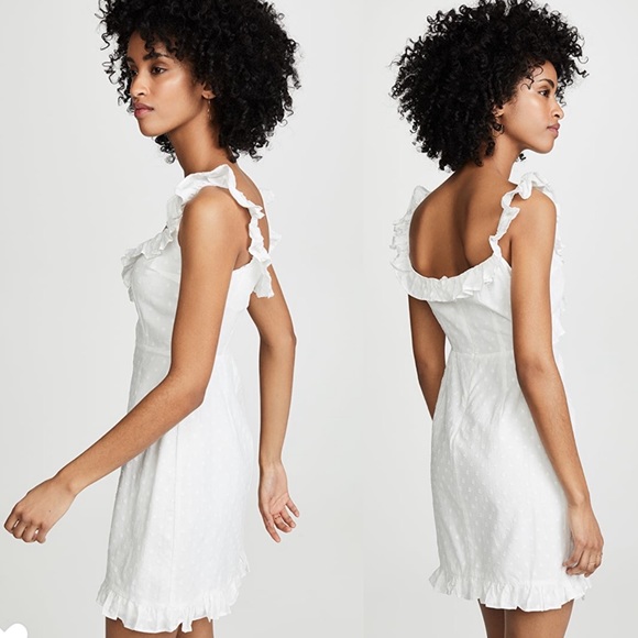 BB DAKOTA Say No More Dress Ivory Polka Dot - Picture 9 of 15